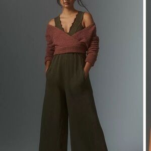 Green Anthropologie Romper